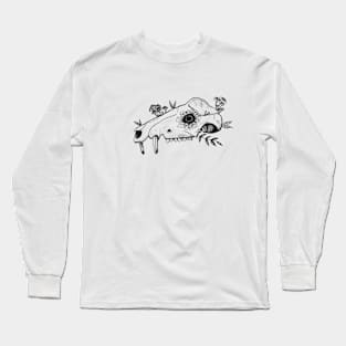 Opossum Skull Design Long Sleeve T-Shirt